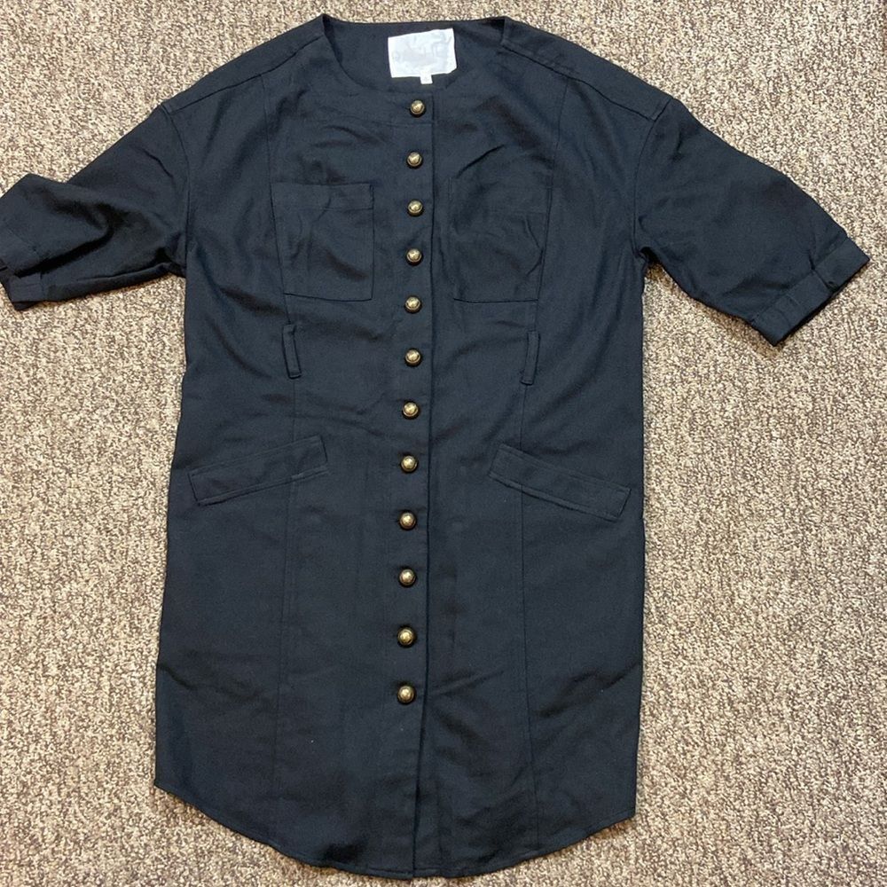 Rachel Roy Black WomenโsโDress with Button Size S